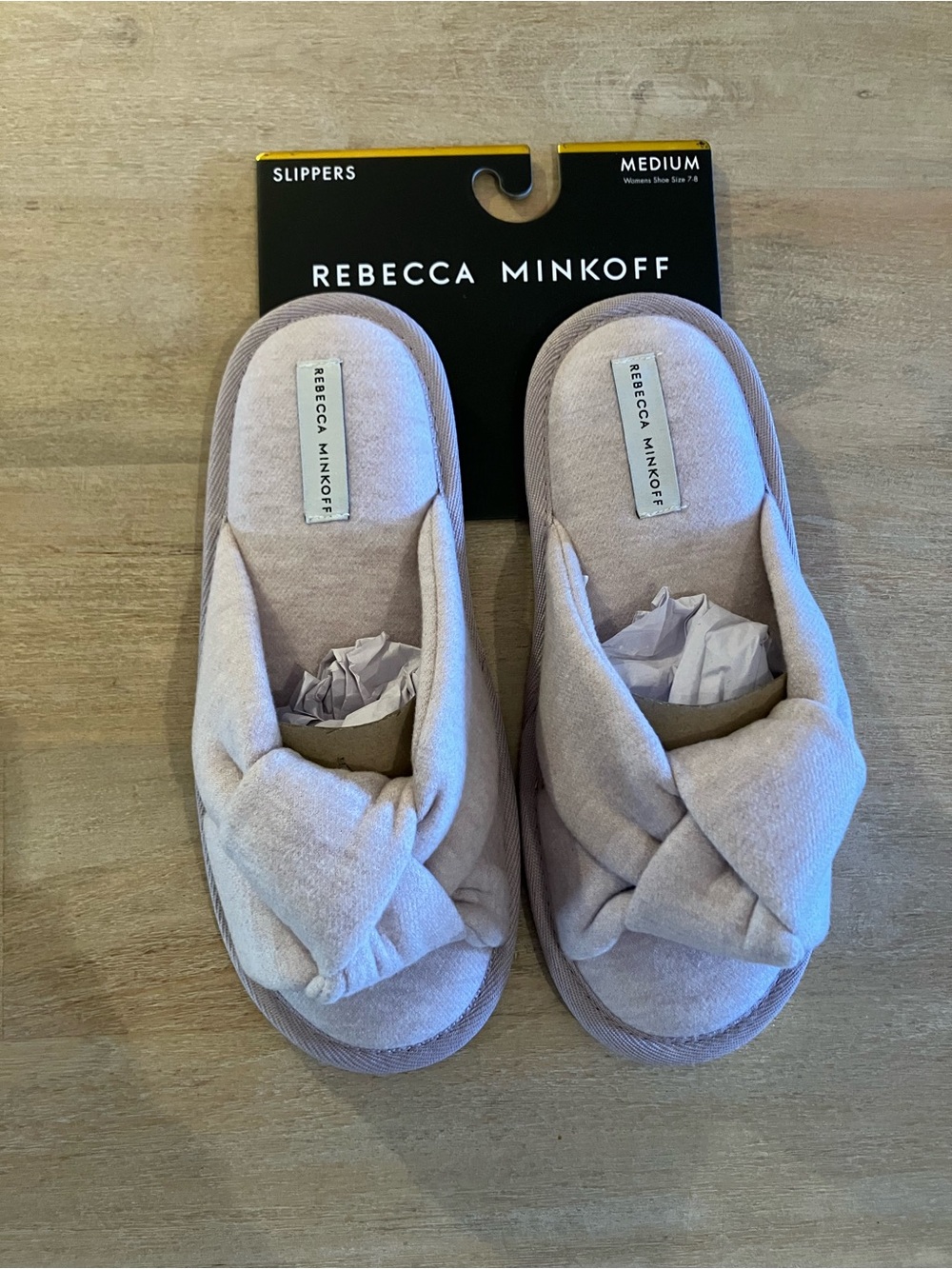 Rebecca Minkoff Knotted House Slippers - Lavender
